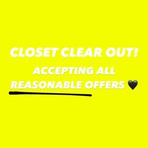 CLOSET CLEAR OUT!